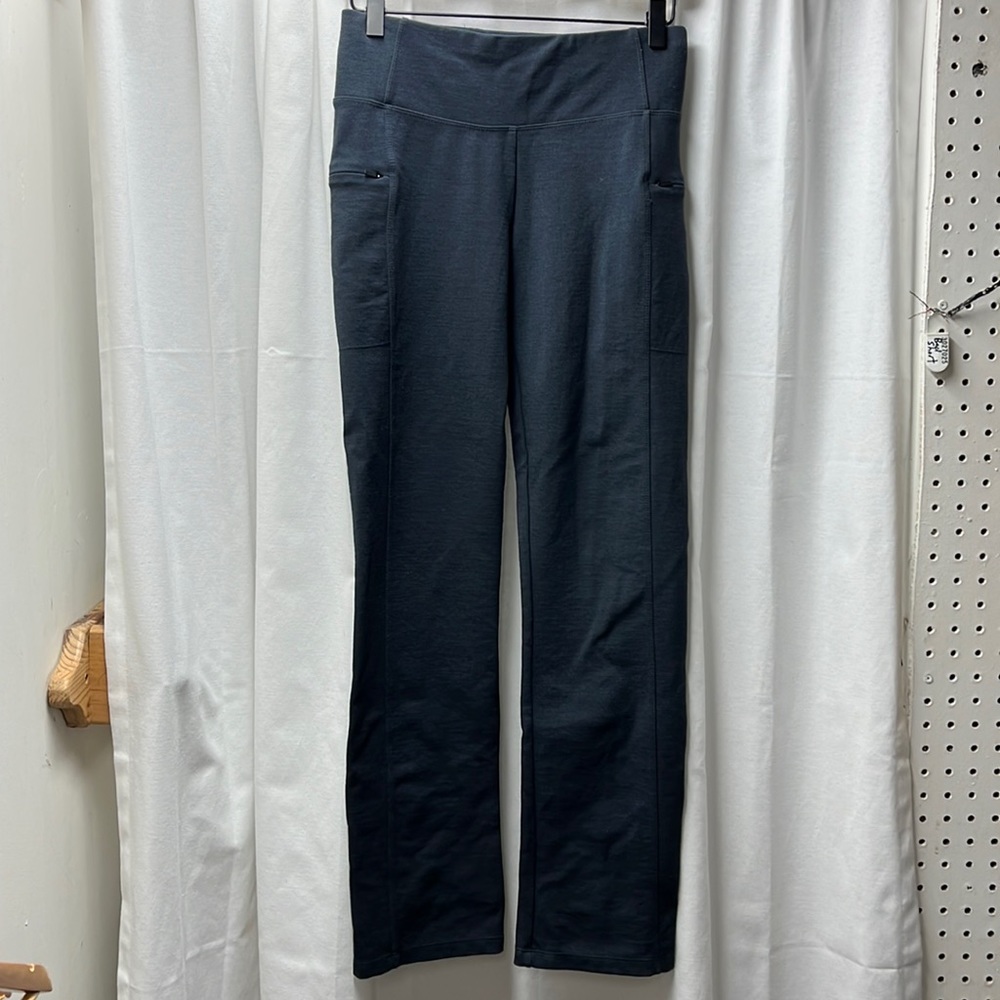 ibex Izzy Tavern Pants Gray Wool Blend Next to Skin Pant- S